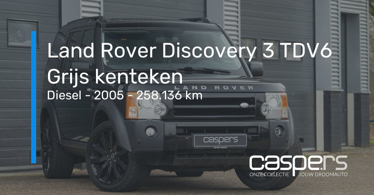 Occasion Land Rover Discovery 3 TDV6 Grijs kenteken Diesel (2005) Zwart