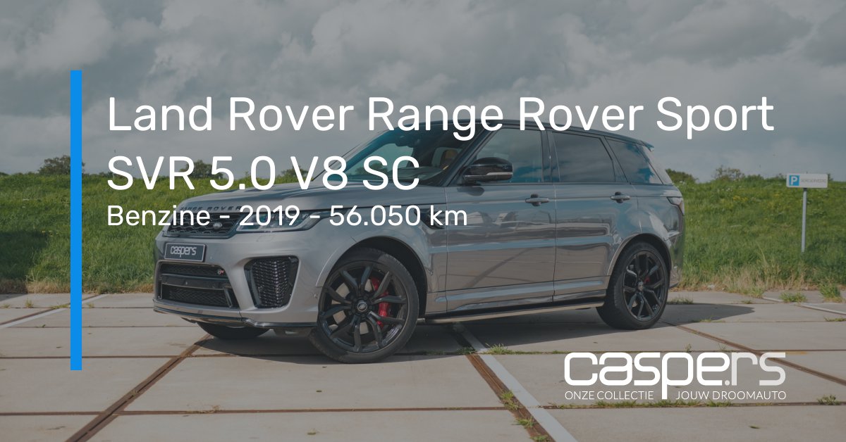 Range Rover Stc577 Occasion Land Rover Range Rover Sport SVR 5.0 V8 SC Benzine (2019 ...