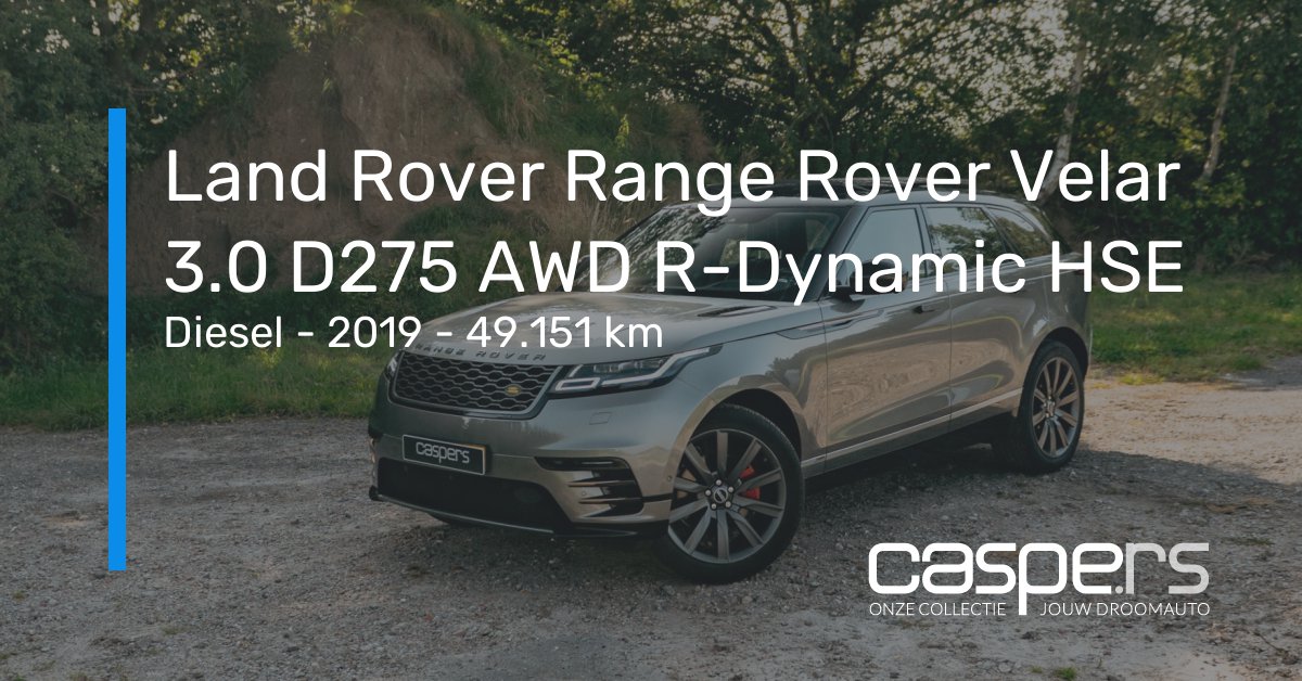 Occasion Land Rover Range Rover Velar 3.0 D275 AWD R-Dynamic HSE Diesel ...