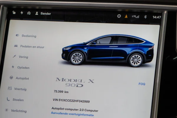 Foto 57 van fotogallerij Tesla Model X 90D uit 2017