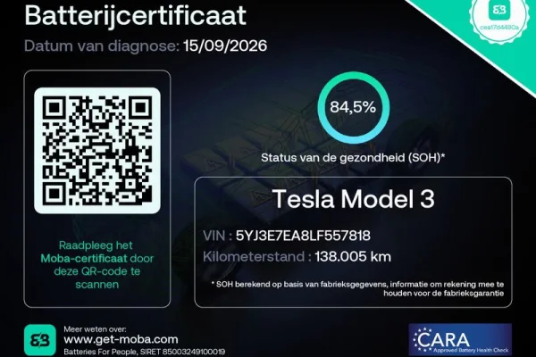 Foto 1 van fotogallerij Tesla Model 3 uit 2019