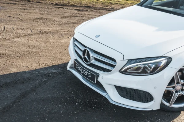 achtergrondafbeelding voor occasion Mercedes-Benz C-Klasse 180 AMG Sport Edition uit 2017