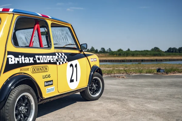 achtergrondafbeelding voor occasion Mini Cooper 1000 Britax uit 1982